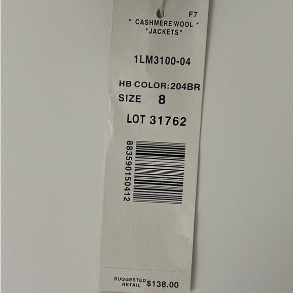 Harve Benard Vintage Coat Blazer Wool Cashmere Brown Size 8 Old Money Luxury - Picture 10 of 14